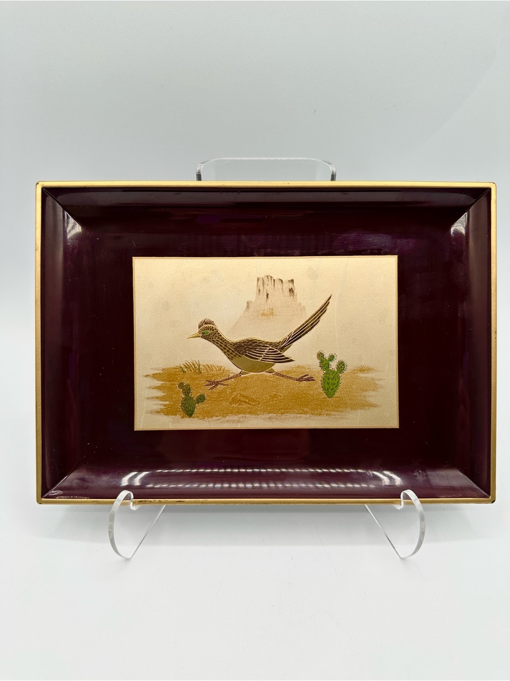 2 Otagiri Lacquerware Trays. Designed by Couroc Artist, Moira Wallace. 60s-70s - Picture 4 of 13
